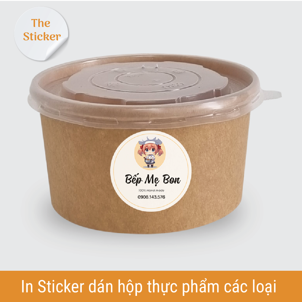 in sticker tem nhãn dán hộp thực phẩm các loại